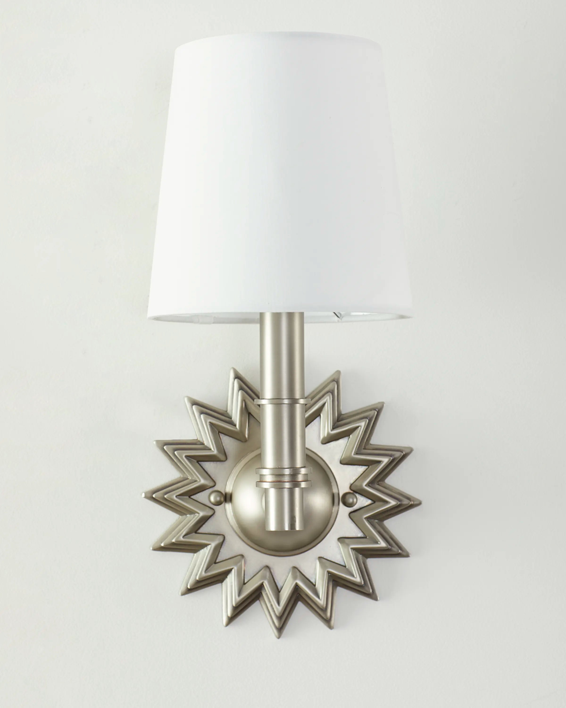 Star Antique Nickel Wall Sconce