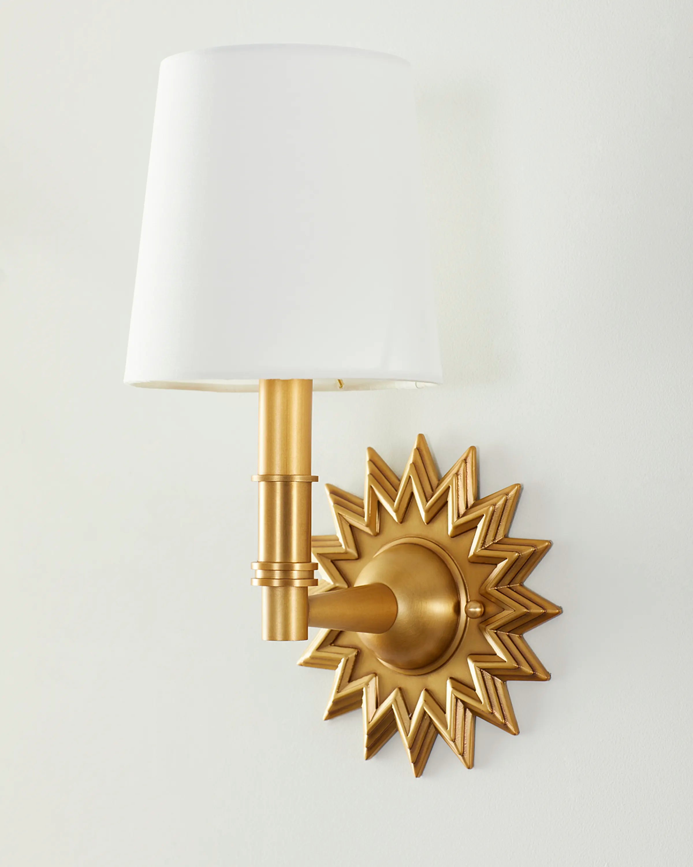 Star Natural Brass Wall Sconce