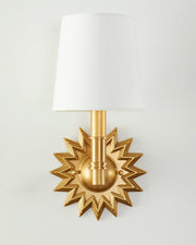 Star Natural Brass Wall Sconce