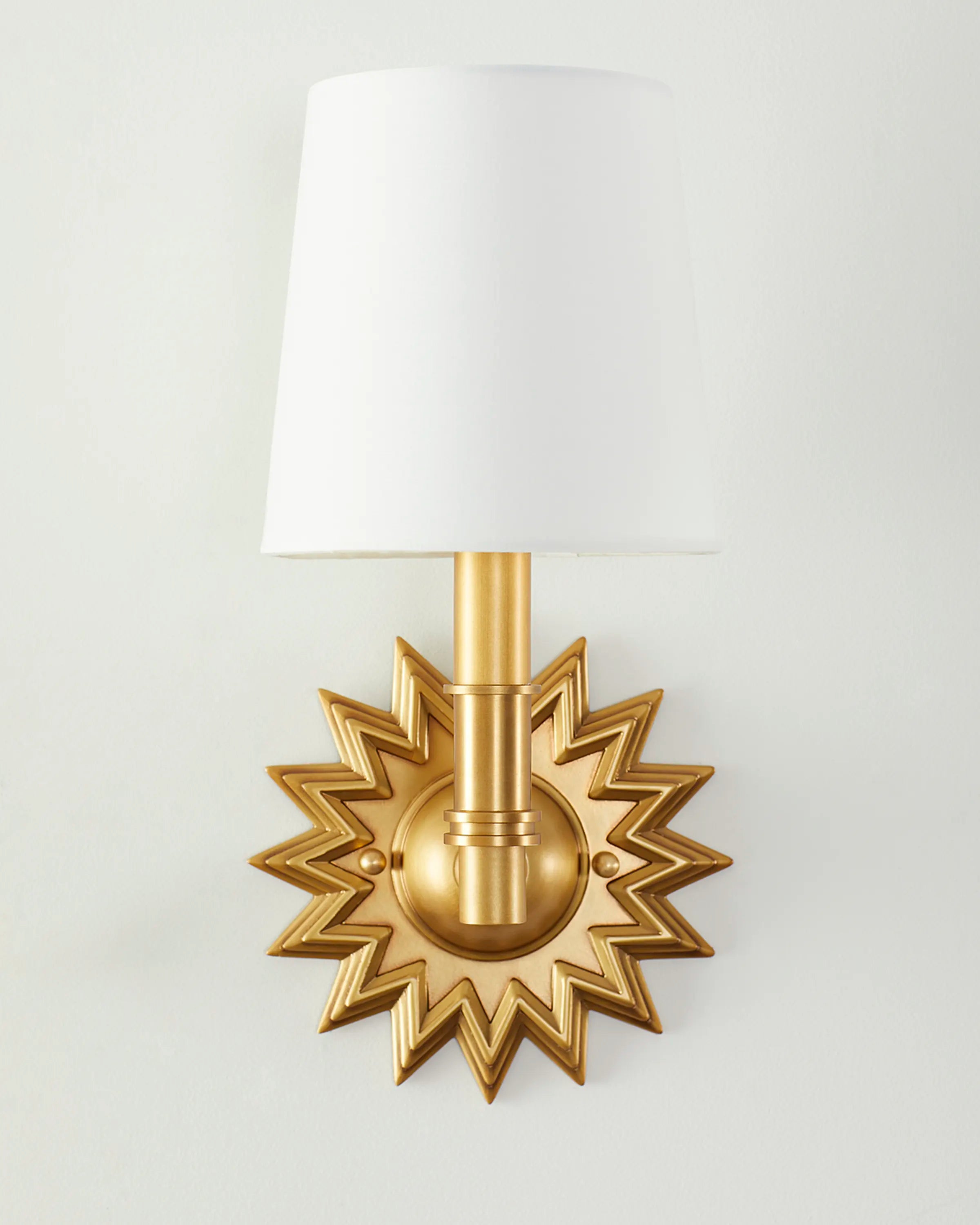 Star Natural Brass Wall Sconce