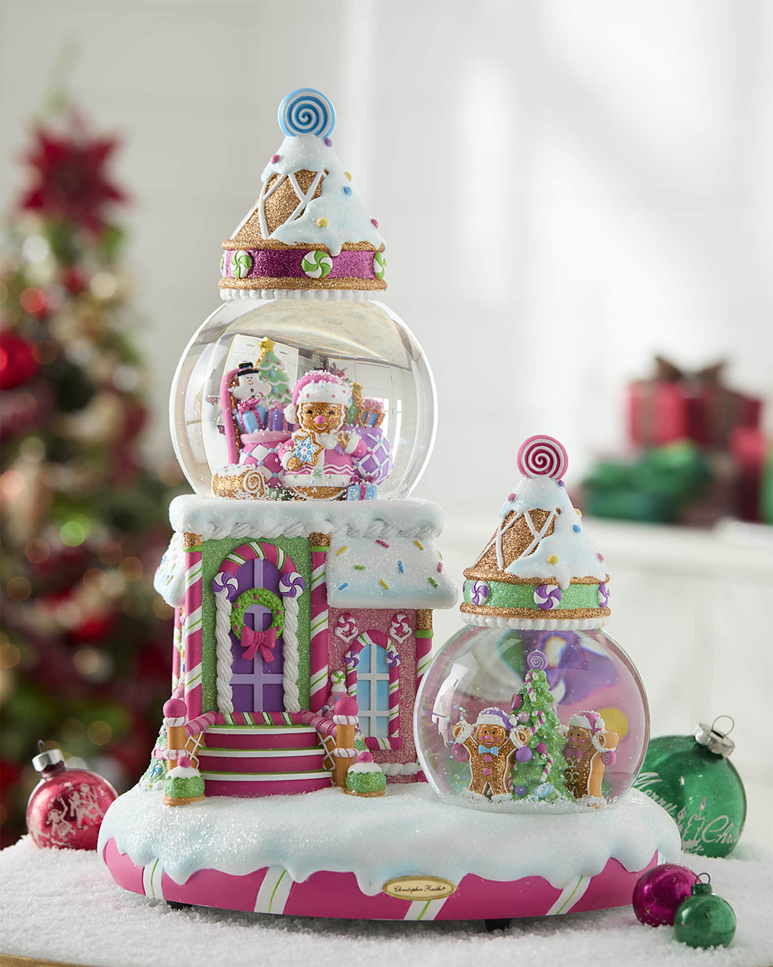 Gingerbread Holiday Home Snowglobe