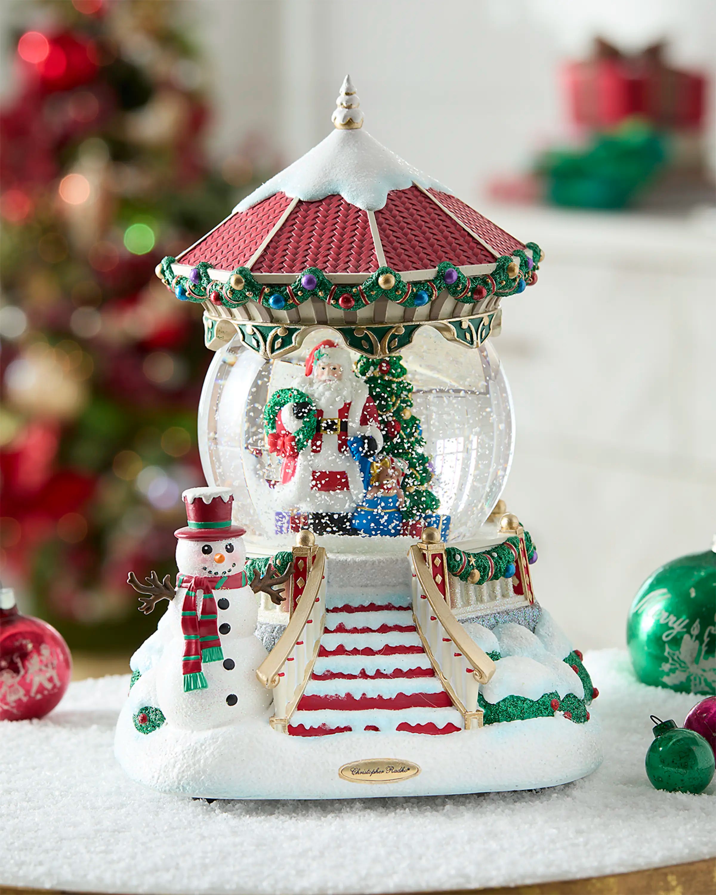 Santa's Enchanted Gazebo Snowglobe