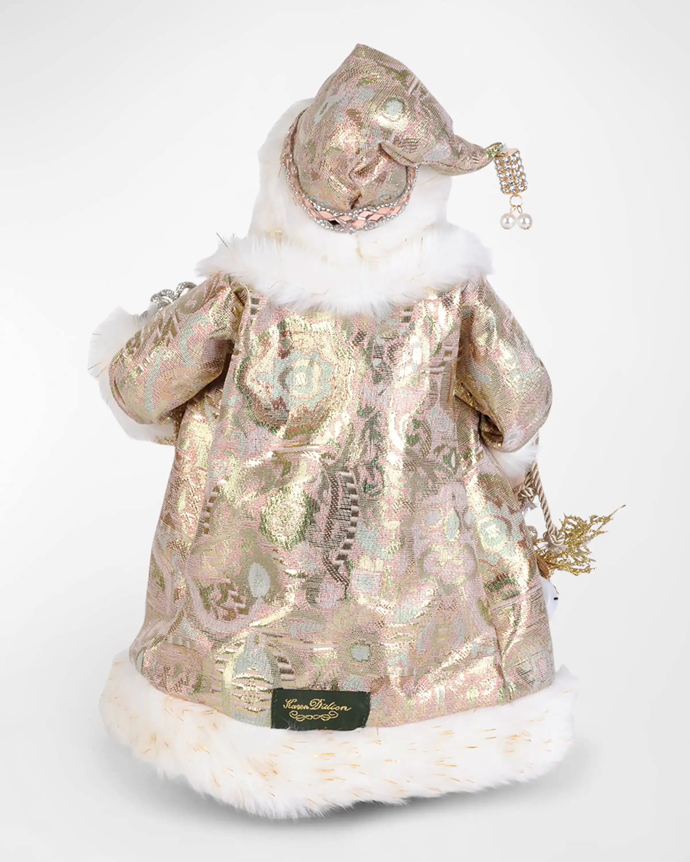 Lighted Sage Elegance Santa Figure