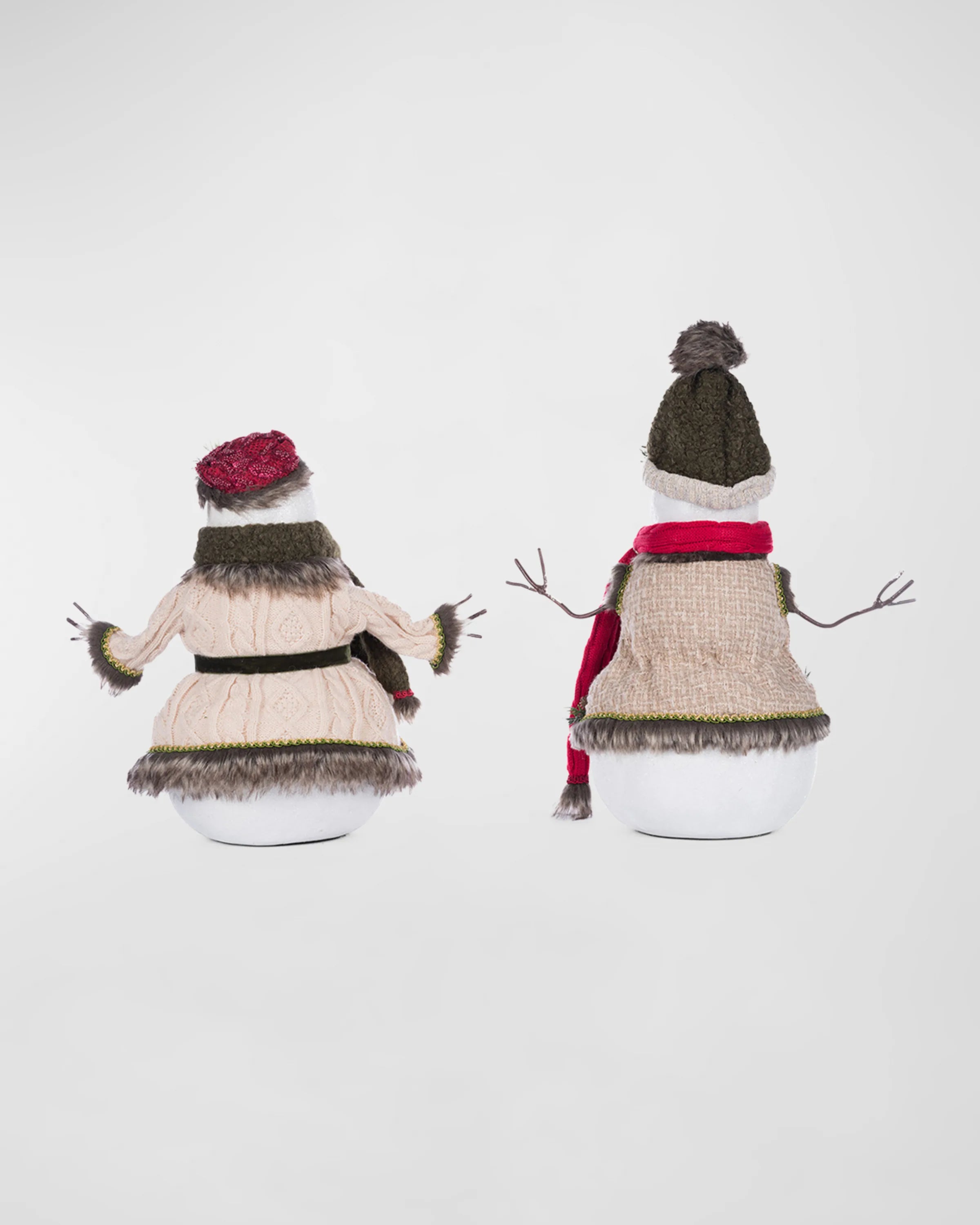 Mr. And Mrs. North Country Snowman, Set of 2