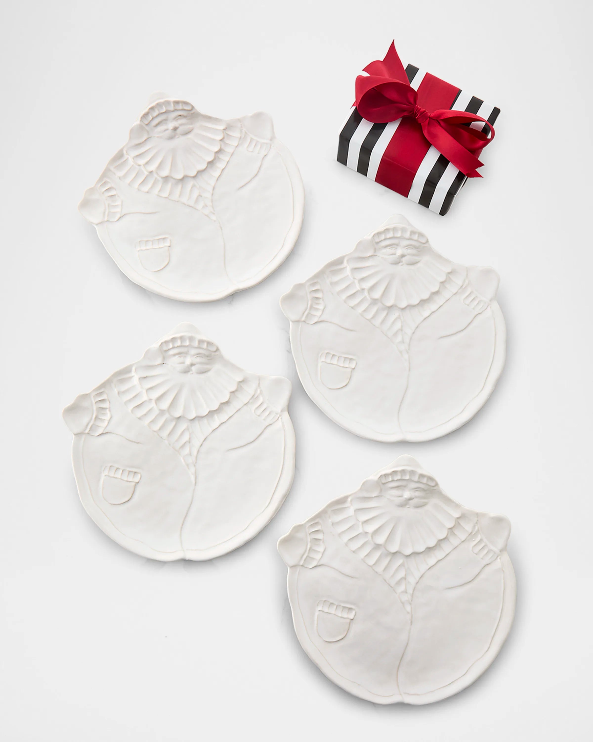 Pietra Natale Figural Santa Salad Plate