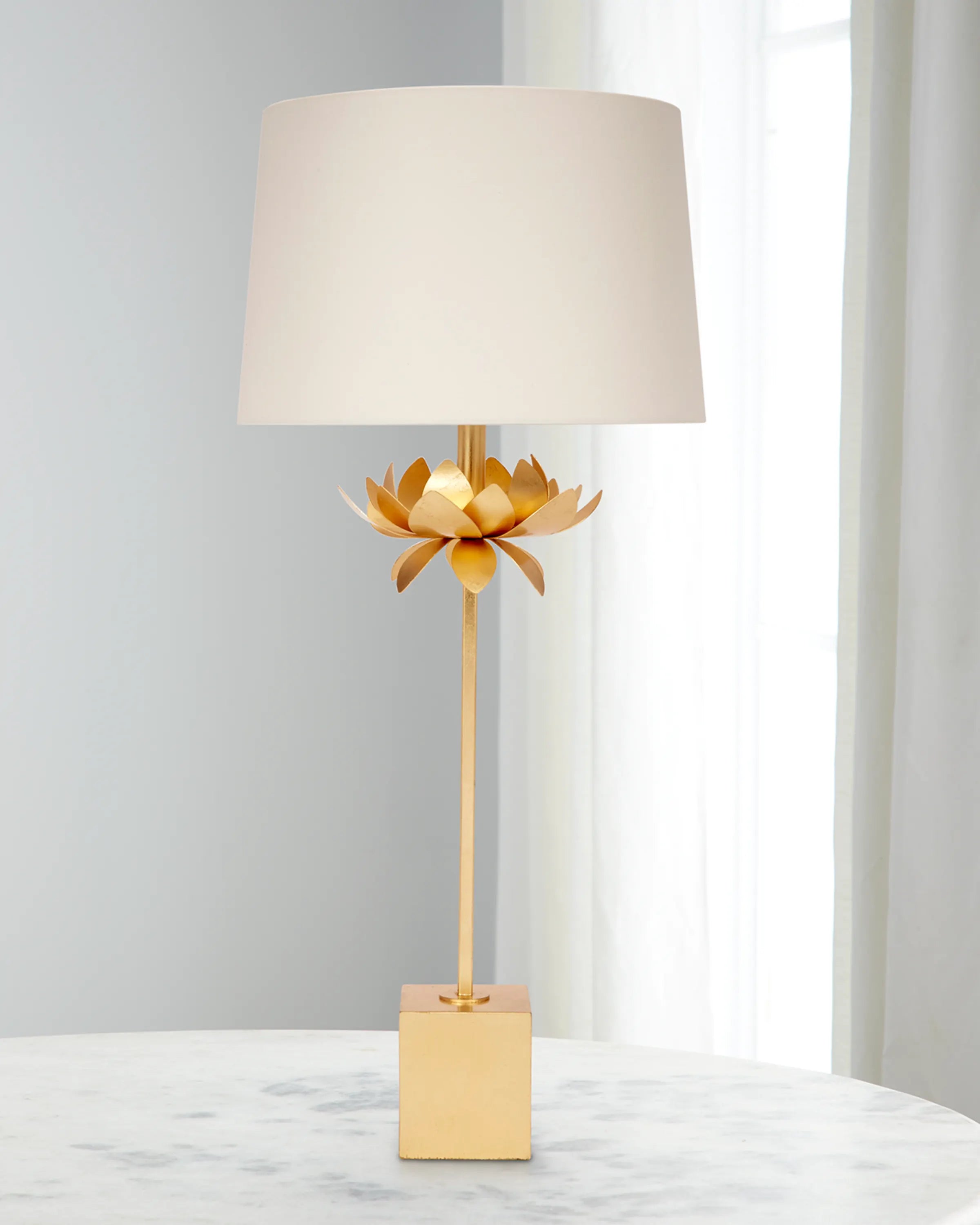 Mallory Gold Leaf Buffet Lamp