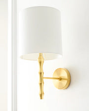 Brass Bamboo Wall Lamp