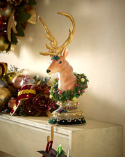 Winter Balsam and Berry Deer Stocking Holder