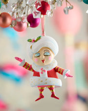 Glitterville Mini Madame Noel Orn, Red