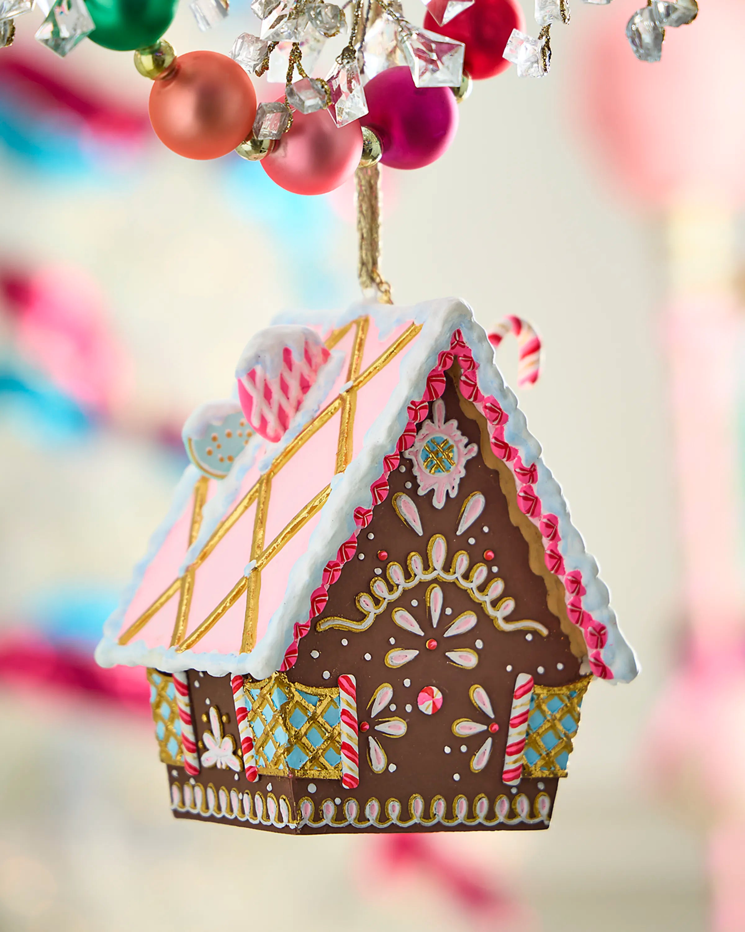 Glitterville Ginger Cottage Orn, Brown