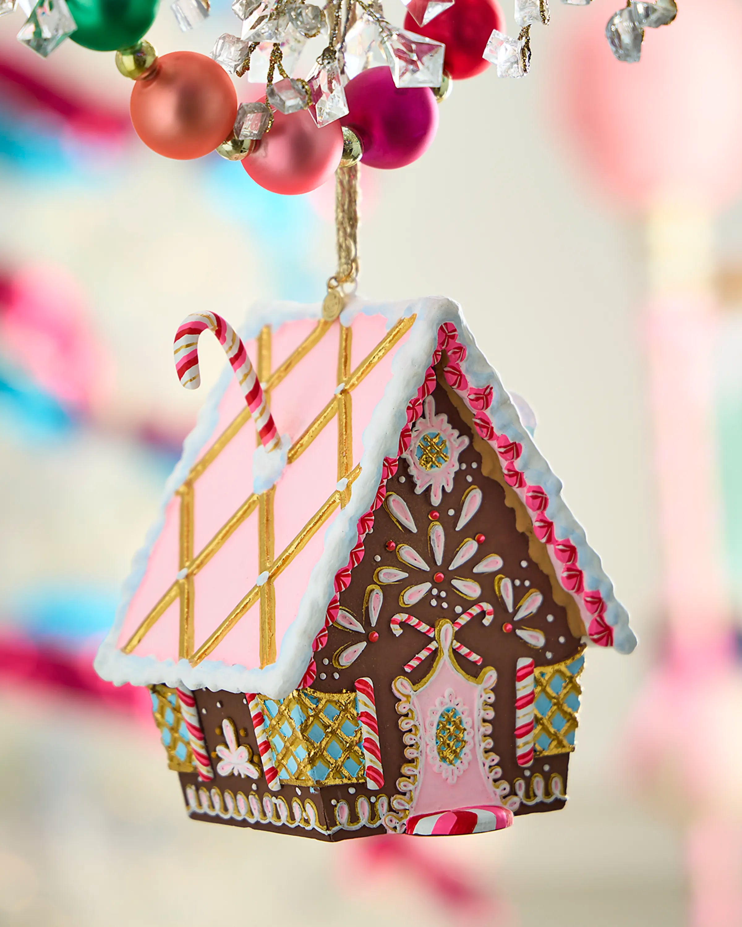 Glitterville Ginger Cottage Orn, Brown