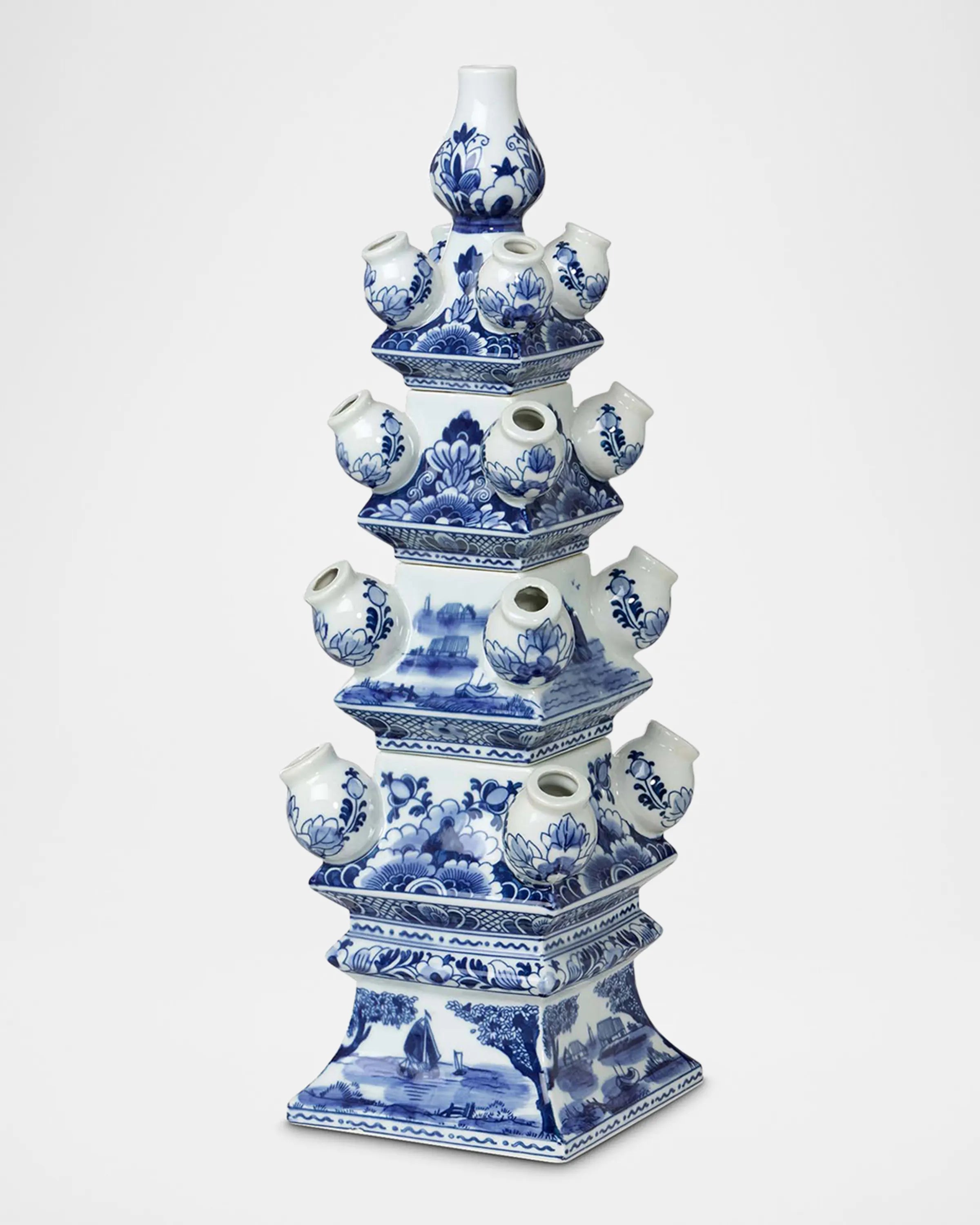Imperial Ceramic Chinoiserie Tulip Vase