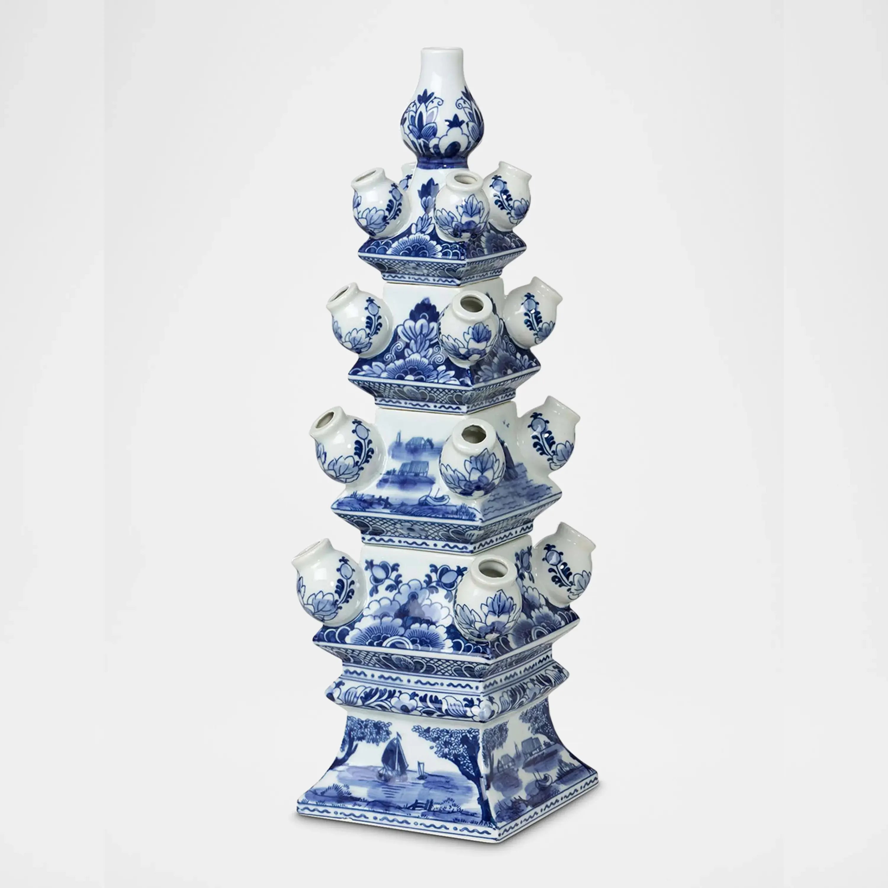 Imperial Ceramic Chinoiserie Tulip Vase