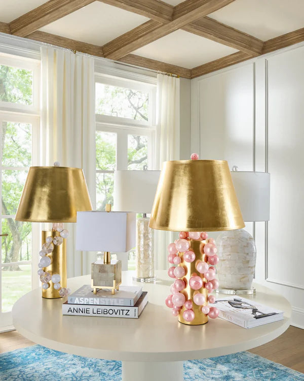 Buble 31" Table Lamp with Gold Shade