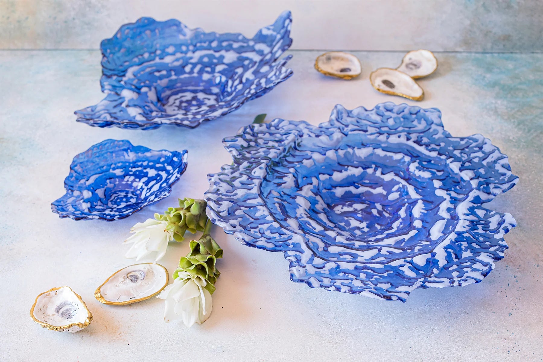 Ostrica Glass Blue Small Plate