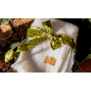 Cream Brushed Mohair Throw