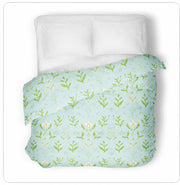 Petal Garden Aqua Duvet Cover, New!