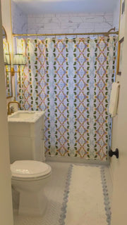Dogwood Scalloped Shower Curtain