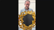 Golden Butterfly Galore Wall Mirror