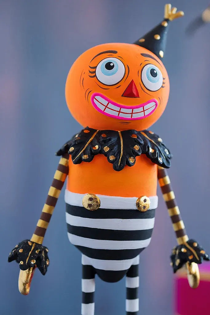 Glitterville Cat, Pumpkin Man, Spider, Pirate, Tabletop Figures