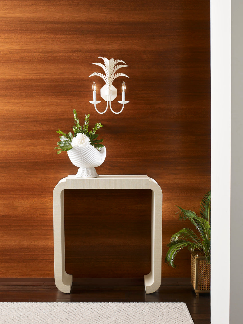 Royal Palm Sconce - White