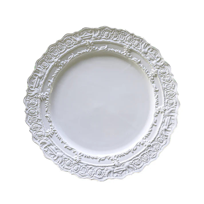 Renaissance White Dinner Plate