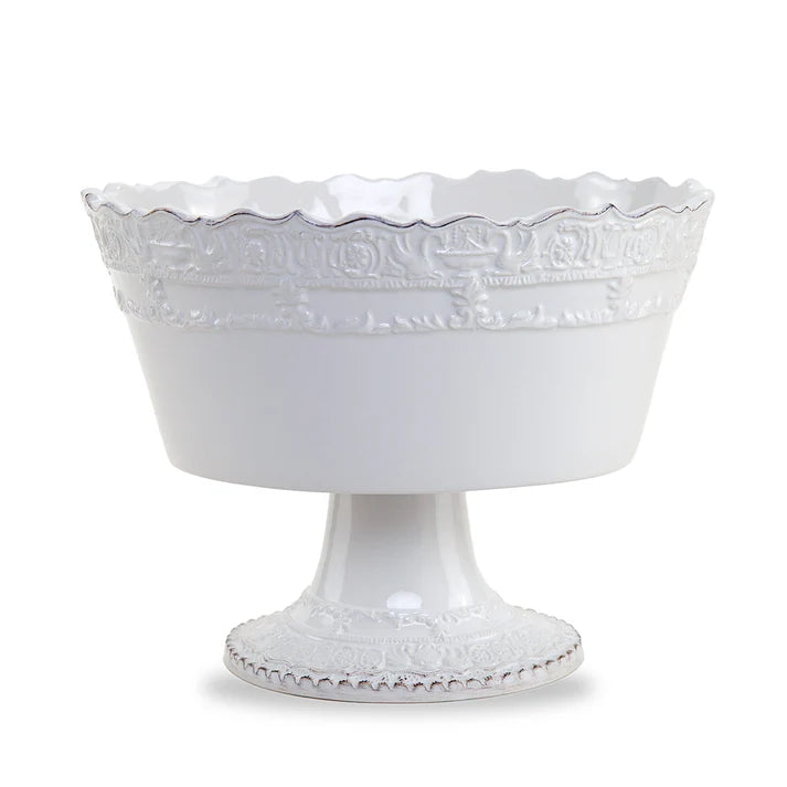 Renaissance Stemmed Fruit Bowl, White