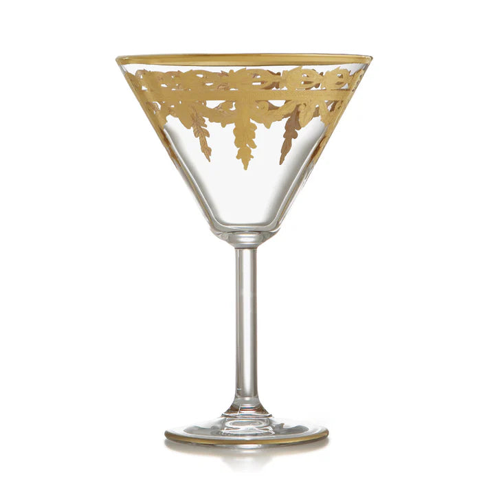 Vetro Gold Martini Glass