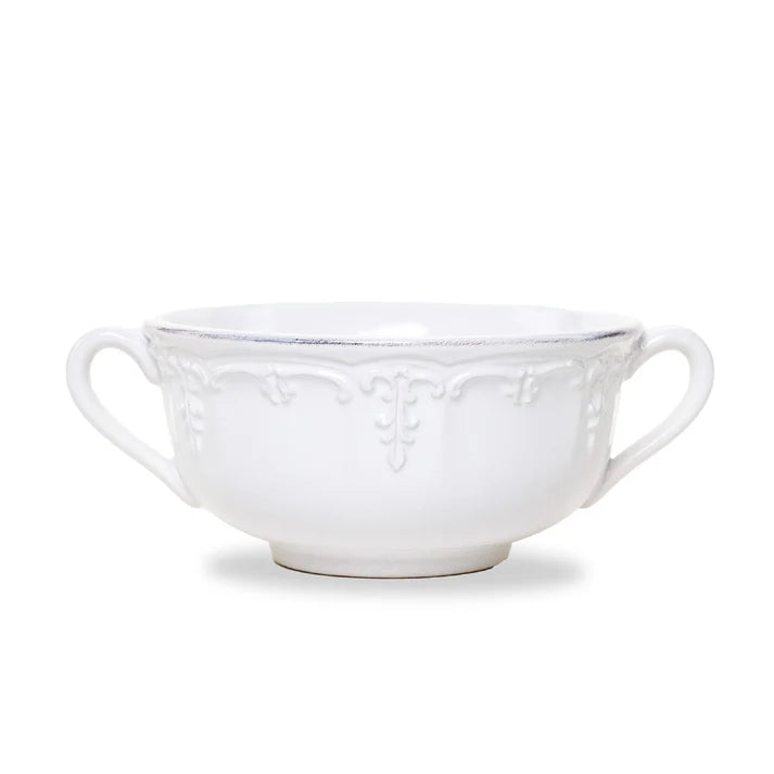 Renaissance Two-Handled Soup Bowl, White