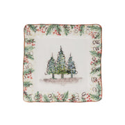 Natale Square Salad Plate