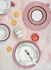 Pelli Glass Pink Salad Plate