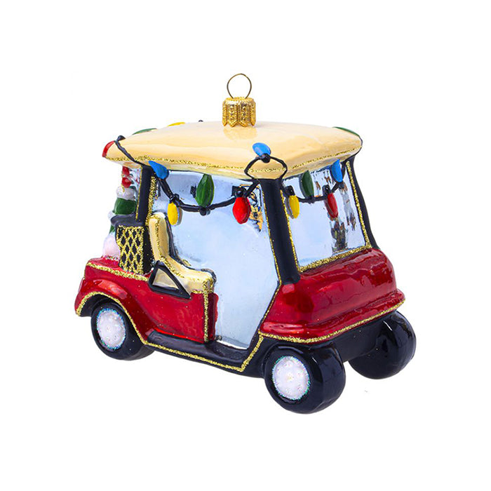 Holiday Golf Cart Christmas Ornament