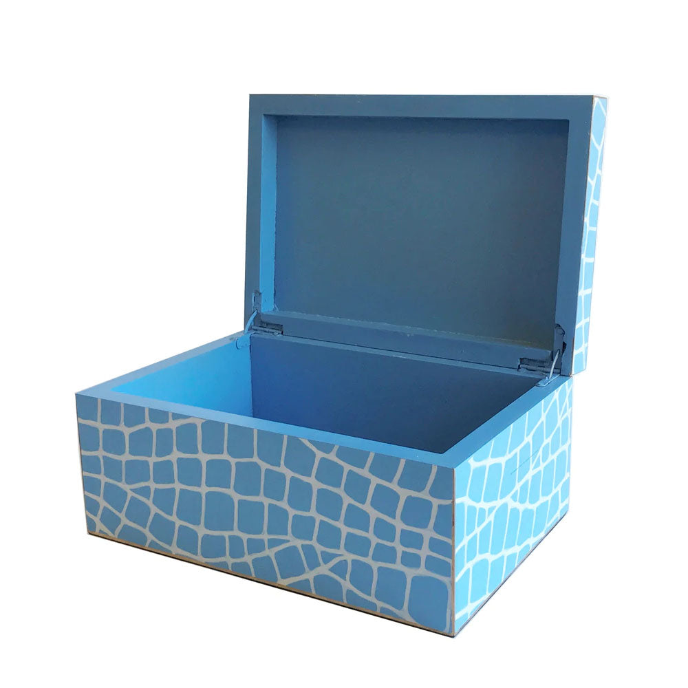 Dana Blue Croc Box
