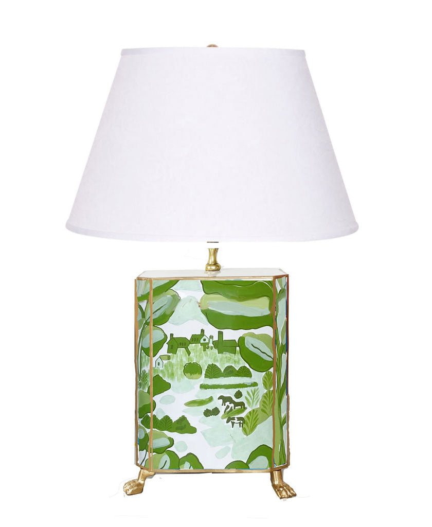 Dana Gibson Bristow in Green Footed Lamp