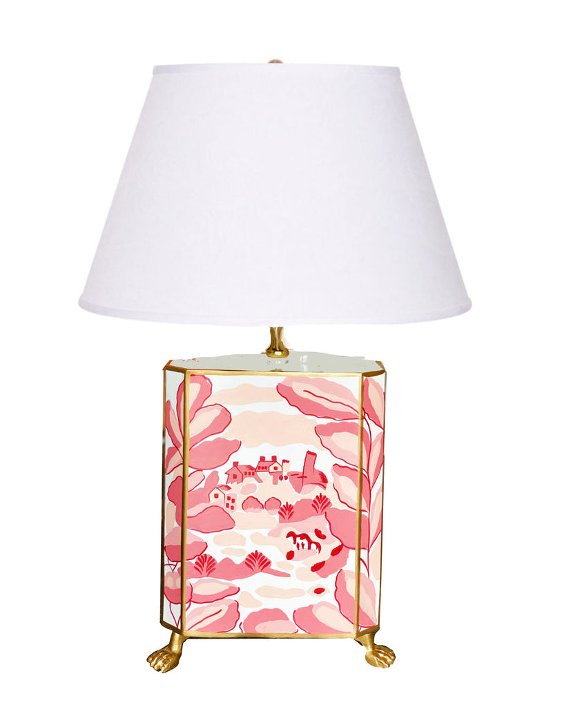 Dana Gibson Pink Bristrow Lamp