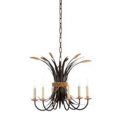 Chelsea House Wheat Chandelier, Bronze