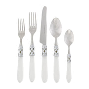 Vietri Aladdin Brilliant Five-Piece Place Setting, Clear