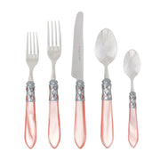Vietri Aladdin Brilliant Five-Piece Place Setting, Light Pink