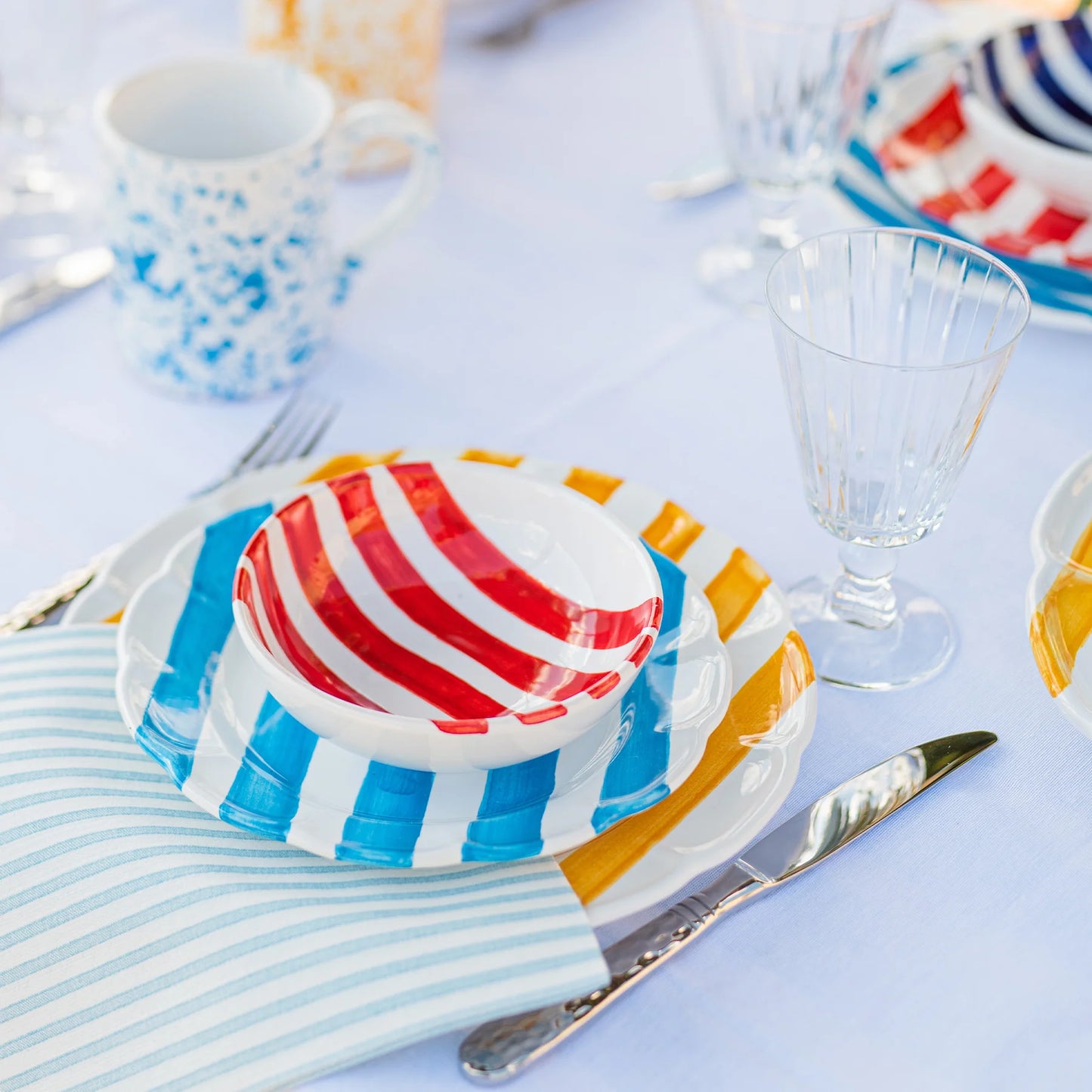 Vietri Amalfitana Stripe Cereal Bowl