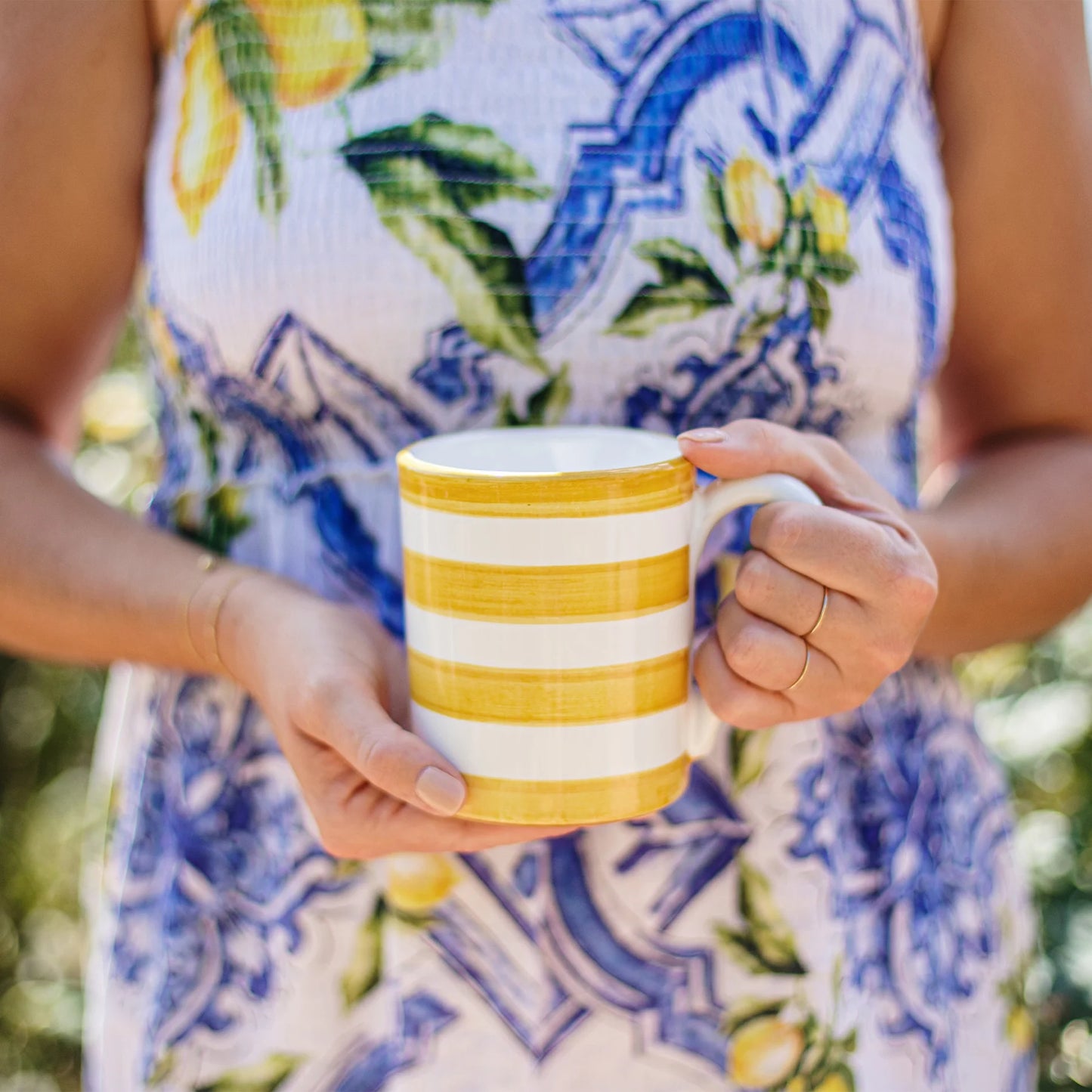 Vietri Amalfitana Stripe Mug