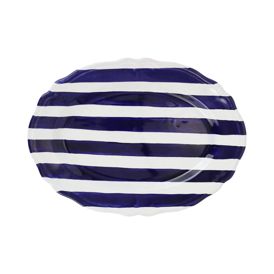 Vietri Amalfitana Stripe Oval Platter