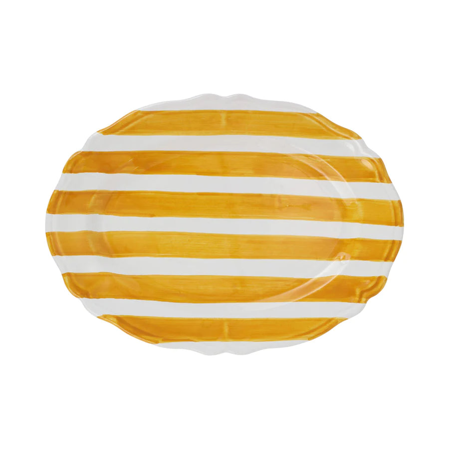 Vietri Amalfitana Stripe Oval Platter