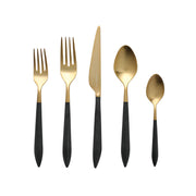 Vietri Ares Ora & Black Five-Piece Place Setting