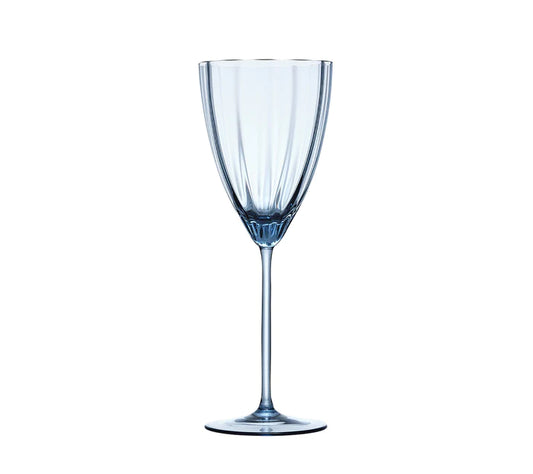 Kim Seybert Luna Wine Glass in Sapphire, Set of 4