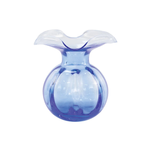 Vietri Hibiscus Glass Blue Bud Vase