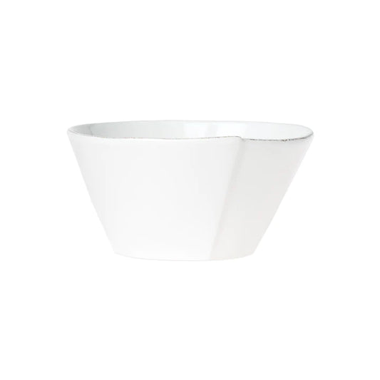 Vietri Lastra White Medium Stacking Serving Bowl