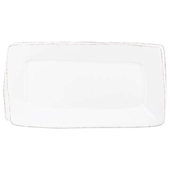 Vietri Lastra White Rectangular Platter