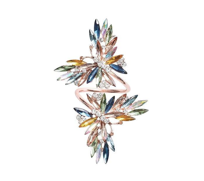 Kim Seybert Butterflies Napkin Ring in Multi, Set of 4, in a Gift Box