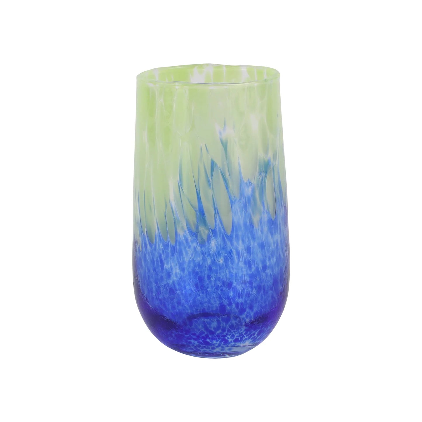 Vietri Nuvolo Green & Blue Highball Glass