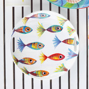 Vietri Pesci Colorati Handled Round Tray